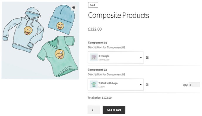 Woocommerce composite products