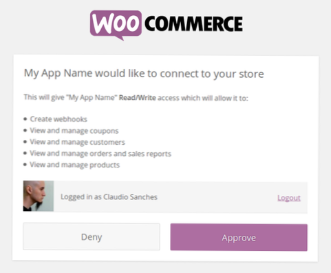 WooCommerce Customer Rest API