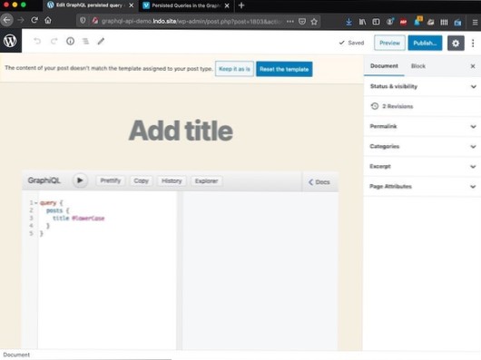 Wordpress-kommentarer vises ikke i blogginnlegg, sannsynligvis på grunn av Redux-malen. Kan jeg fikse dette med et plugin som legger til et kommentarskjema som en blokk? [lukket]