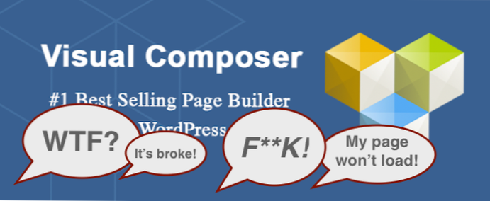 Problemi con il compositore di Wordpress