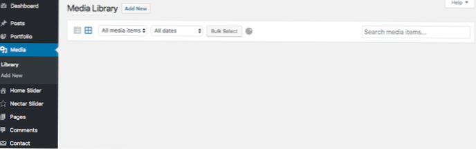 WordPress MEDIA LADDAR INTE