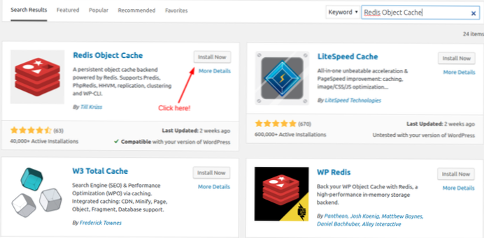WordPress Object Cache and ENABLE_CACHE
