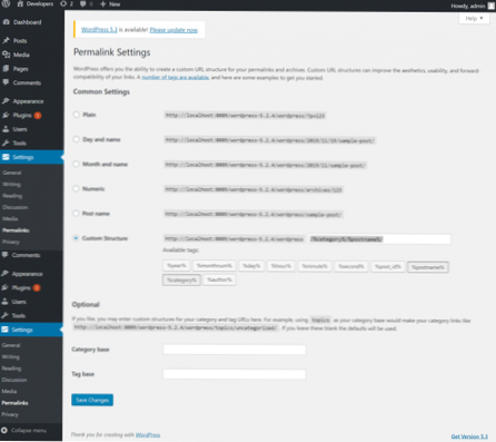 Problema di permalink di Wordpress per il permalink multimediale che porta alla pagina 404 quando impostato come postname