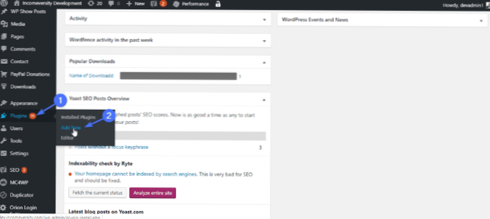 La fonction d'événement de calendrier Wordpress ne fonctionne pas