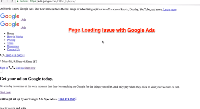 WordPress site showing only text in browsers