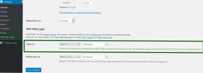 wp-admin edit user url wont show up correct url