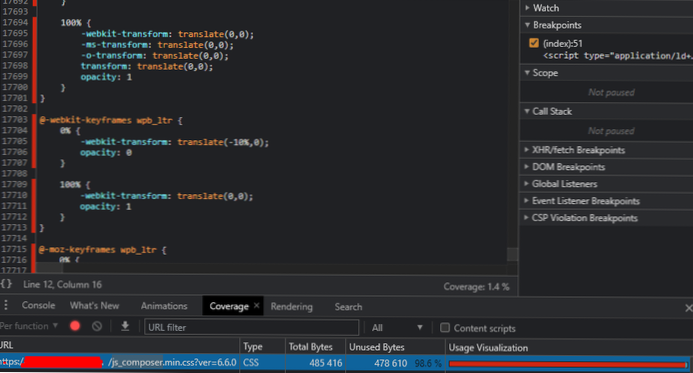 WPBakery JS komponist ubrugt css [lukket]