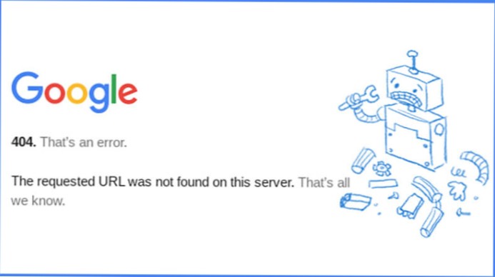 Erreur 404 dans la page liée