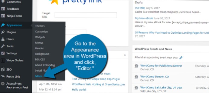 Add a top bar to a wordpress theme without editing the header.php file?
