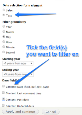 Apply filters on date format