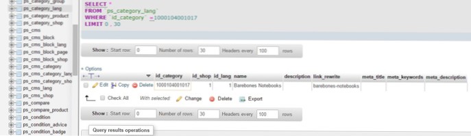 Înapoi la Categorie Editare link