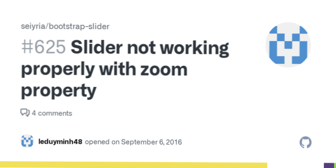 Bootstrap-skyderen fungerer ikke