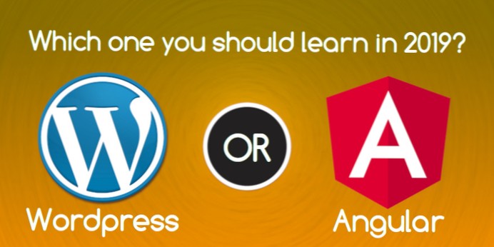 O Angular pode ser usado no / com o WordPress?