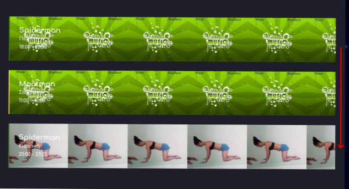 Ändere ul von vertikal zu horizontal im Widget