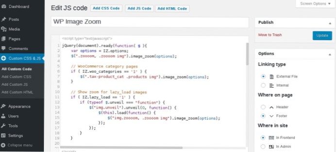 Changer le CSS avec un plugin
