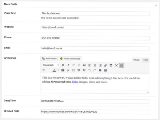 Crearea unui shortcode prin extragerea unui câmp personalizat dintr-un plugin