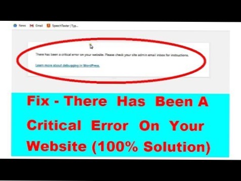 Critical error on your site