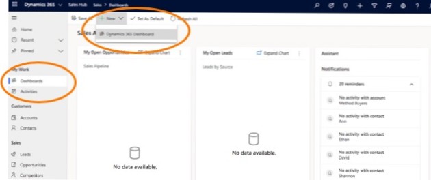 Brugerdefineret brugerdashboard
