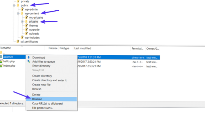 disabling ftp on wordpress