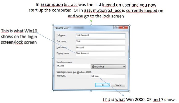 Display first name of logged in user?