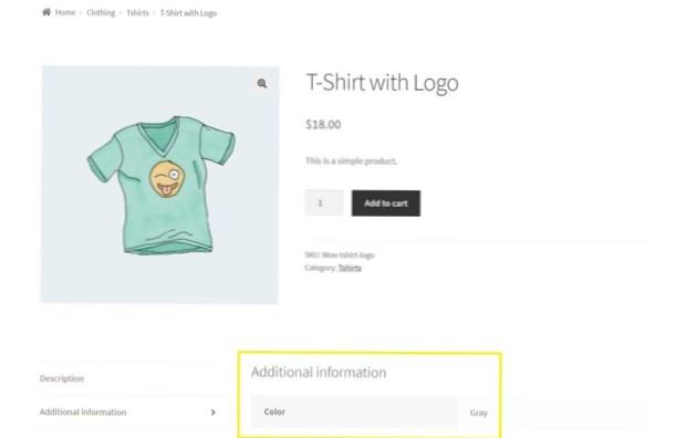 Display WooCommerce product attribute on shop page