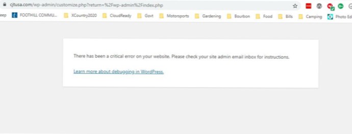 Erreurs après la mise à niveau de PHP vers 7.4 WordPress