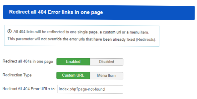 Extension des URL de page sans obtenir un 404