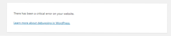 Une nouvelle installation de WordPress sur CentOS produit une erreur critique lors de l'installation