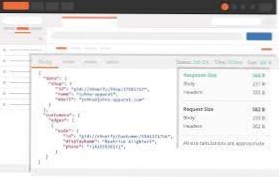 Få JSON fra API create med POSTMAN