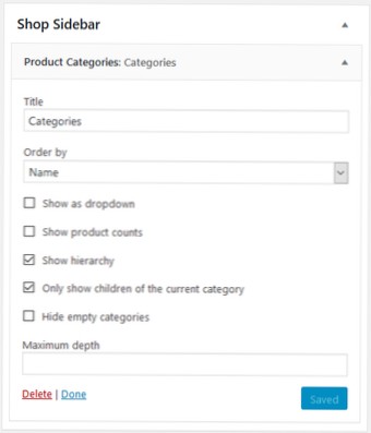 Obtendo IDs de categorias filho no Woocommerce