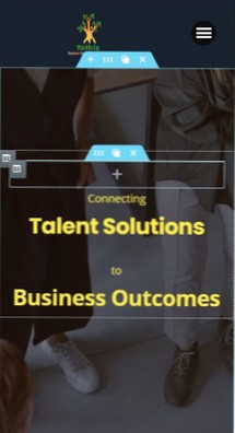 Header displaying for mobile in elementor dashboard is different than coming on mobile