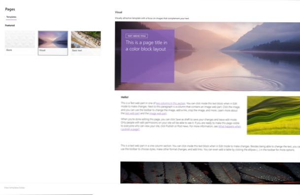 Homepage template and url changed?