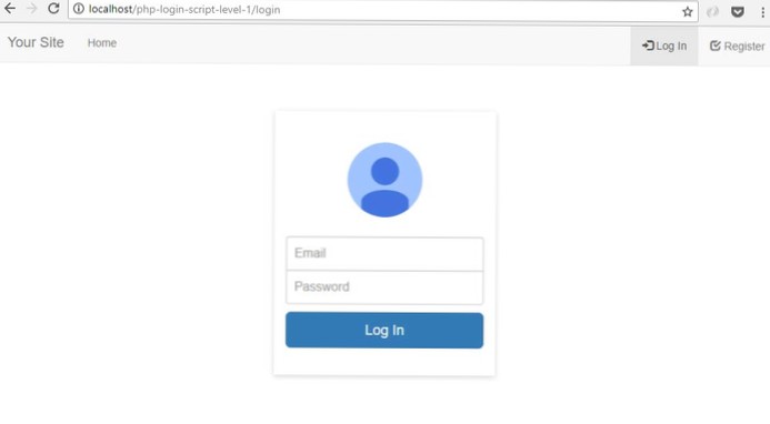 How can I get my Script to work on the Login page?