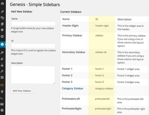 How could I get current sidebar ID