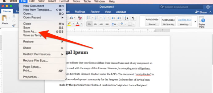 Jak vytvořím adresář prohledávatelných dokumentů PDF