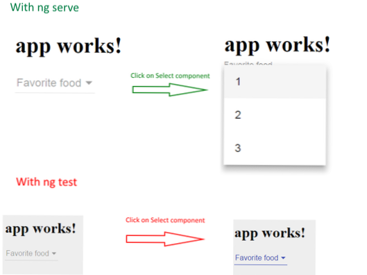 How do I find out which <select ><option </option> was clicked on?