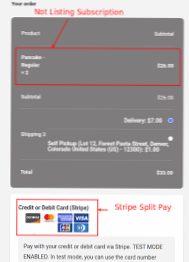 Wie schränke ich den Inhalt von WooCommerce Checkout für Stripe ein??