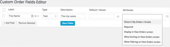 How do you add custom metadata to WooCommerce orders to activate custom field added