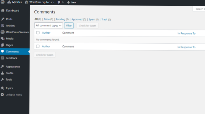 So fügen Sie Kommentare im WordPress-Admin-Panel hinzu und bearbeiten sie