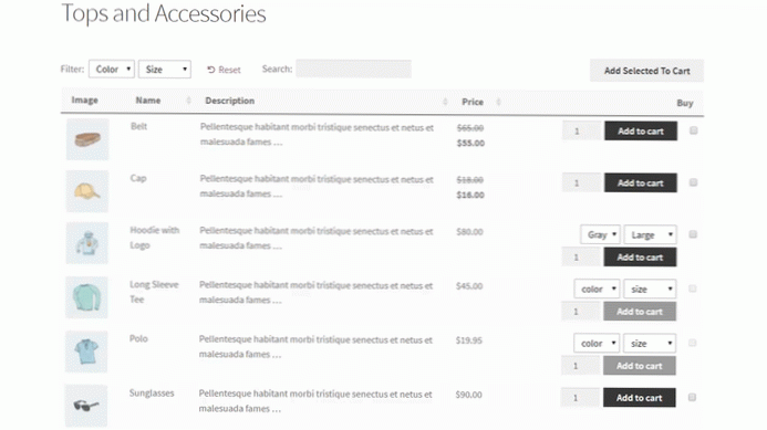 Sådan tilføjes produktudtømningsliste i Woocommerce Plugin?