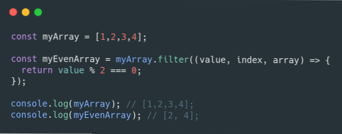 Come accodare a un array e restituire i risultati in un filtro?