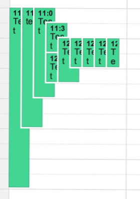 How to display a calendar with events depending on the user?