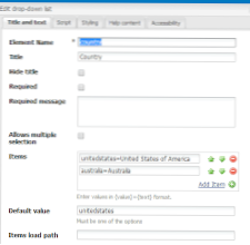 Sådan dynamisk udfyldes en dropdown