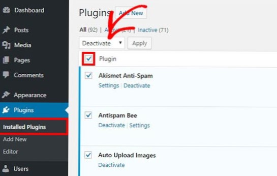 Comment conserver les publications et les comptes pour la modération sur le site du réseau WordPress