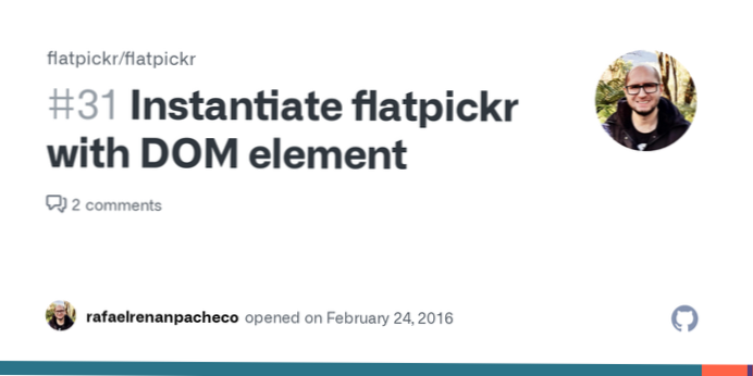 How to instantiate flatpickr
