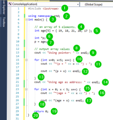 Come mappare i numeri utilizzando la funzione array