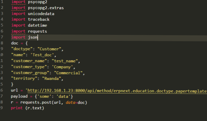 How to receive data by http POST request