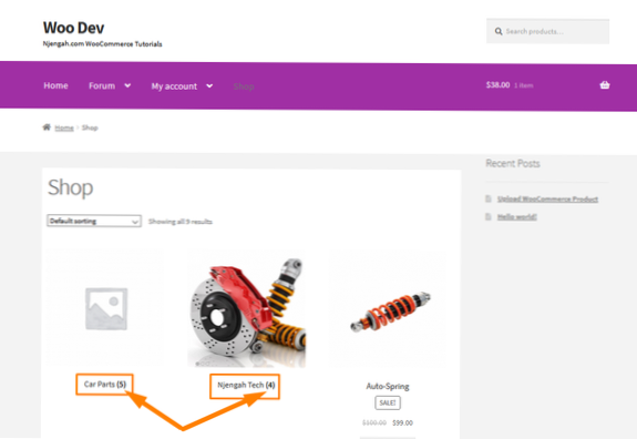 Jak usunąć kalendarz na stronach kategorii Woocommerce