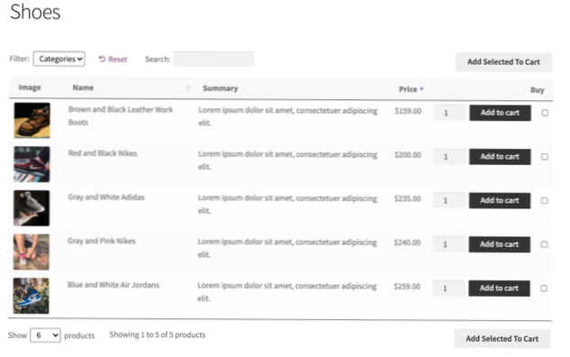 Sådan sorteres produkter efter pris ASC og placerer alle produkter uden pris til slutningen? (Woocommerce)