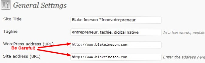 Ho cambiato l'indirizzo del sito e l'indirizzo wordpress da localhost al mio ip e non funziona più